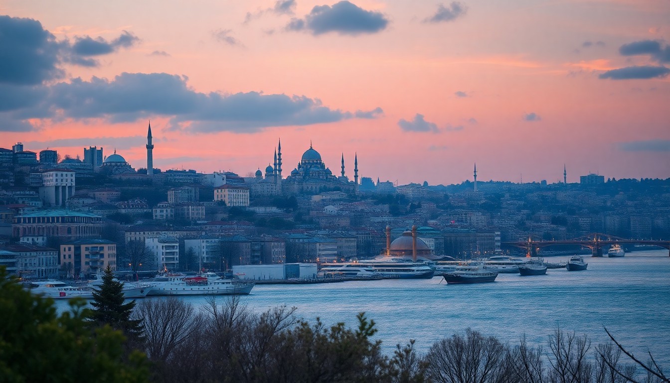 İstanbul Boğaz Köprüsü ve şehir silüeti