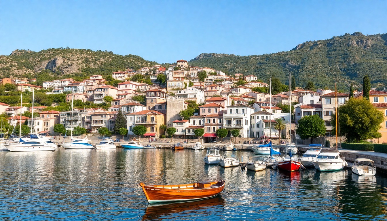 Bodrum beyaz evleri ve begonviller