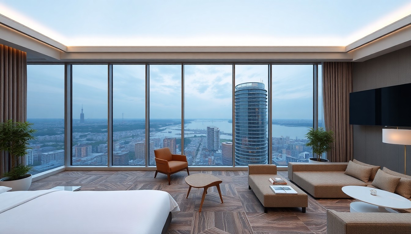 Marriott Şişli otel modern mimari