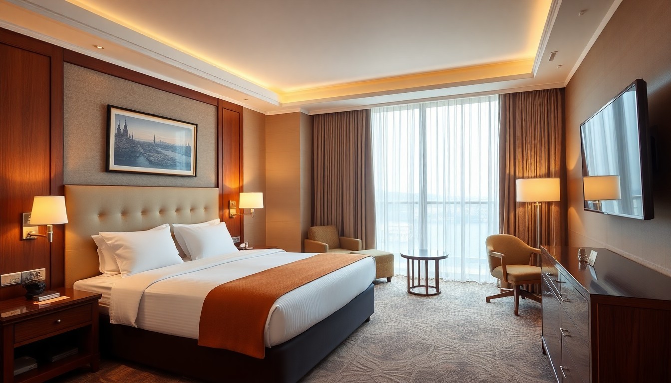 Wyndham Grand Istanbul Old City otel odası geniş yatak