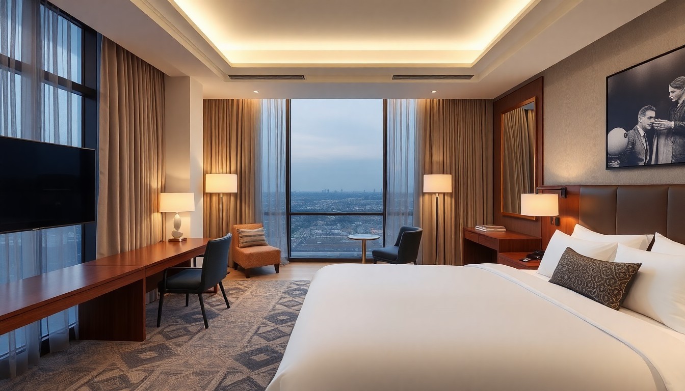 DoubleTree by Hilton Moda otel odası geniş yatak